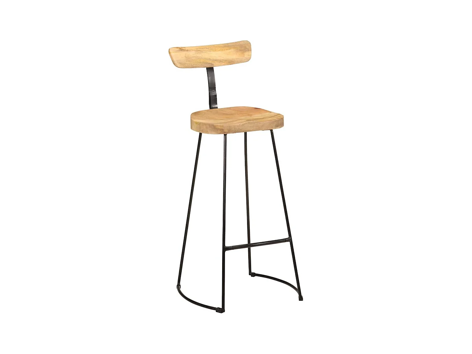 Barhocker 2 Stk. 49x43x103 cm Mango Massivholz