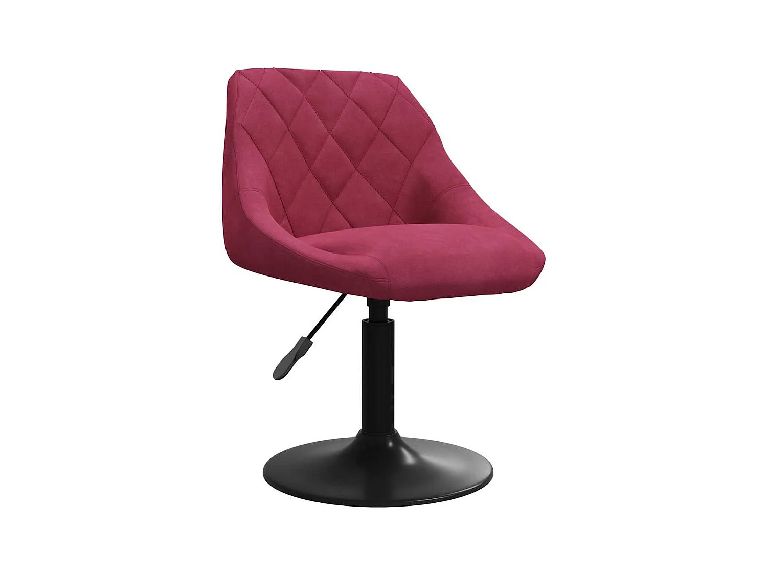 Tabouret de bar Rouge bordeaux Velours