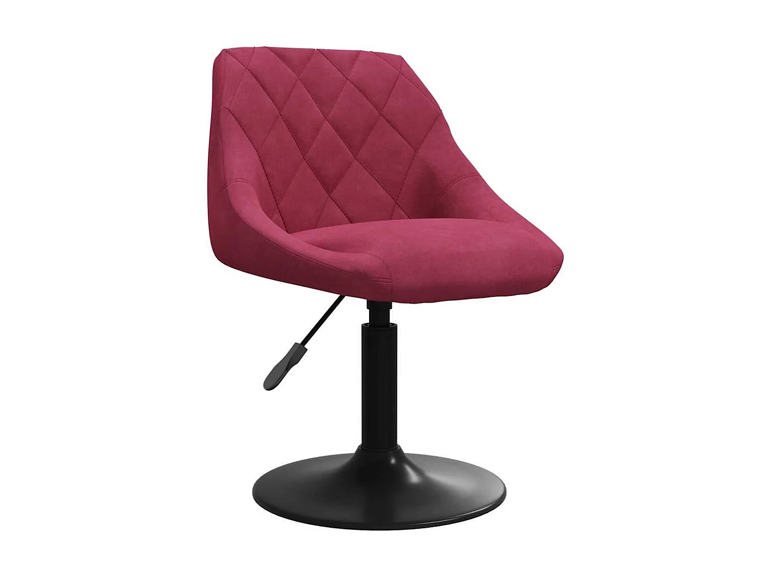 Tabouret de bar Rouge bordeaux Velours