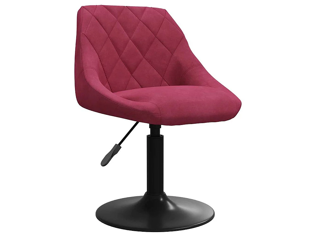 Tabouret de bar Rouge bordeaux Velours