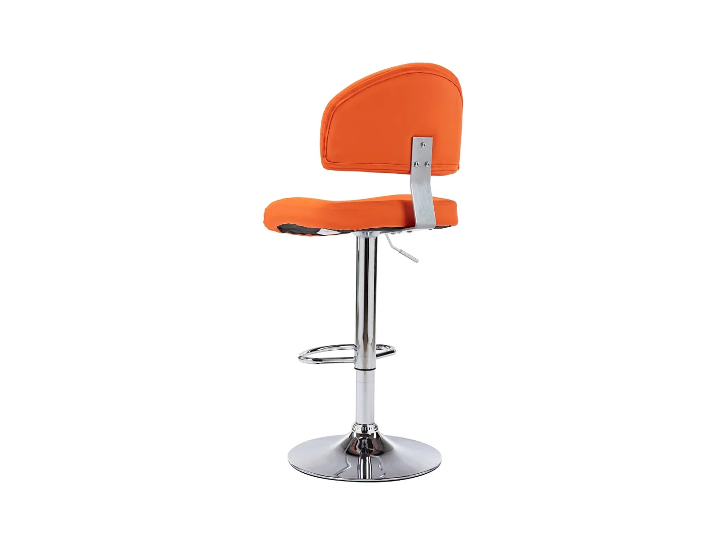 Barhocker 2 Stk. Orange Kunstleder