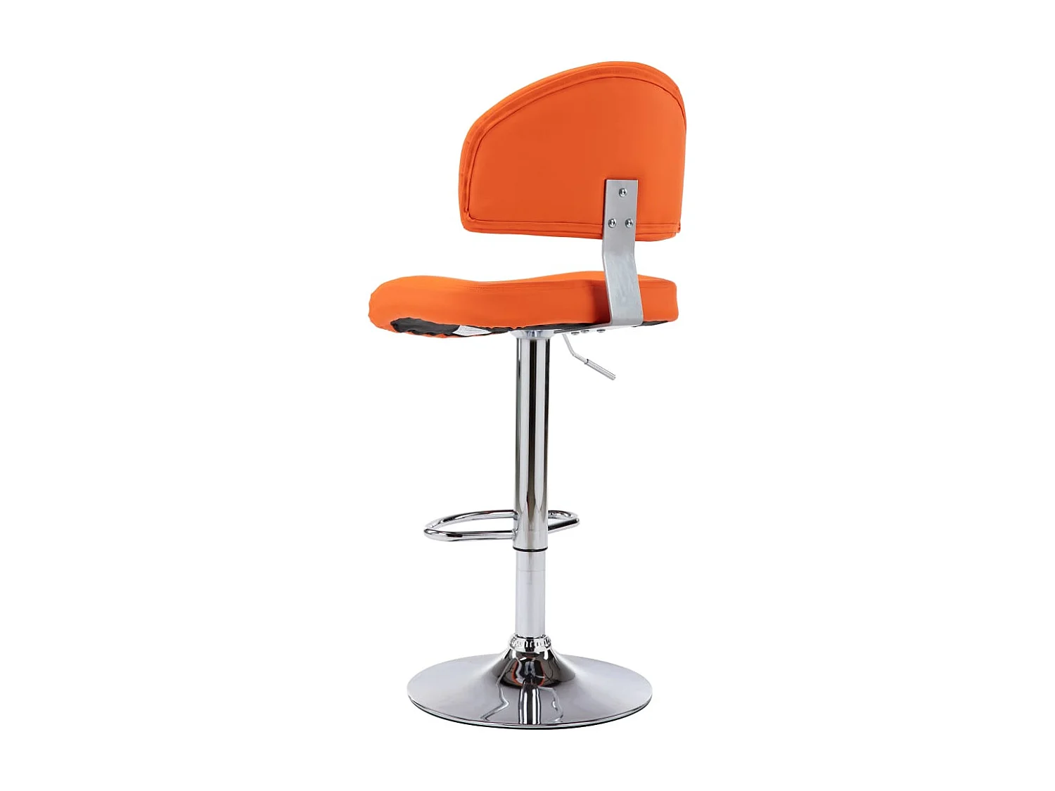 Barhocker 2 Stk. Orange Kunstleder