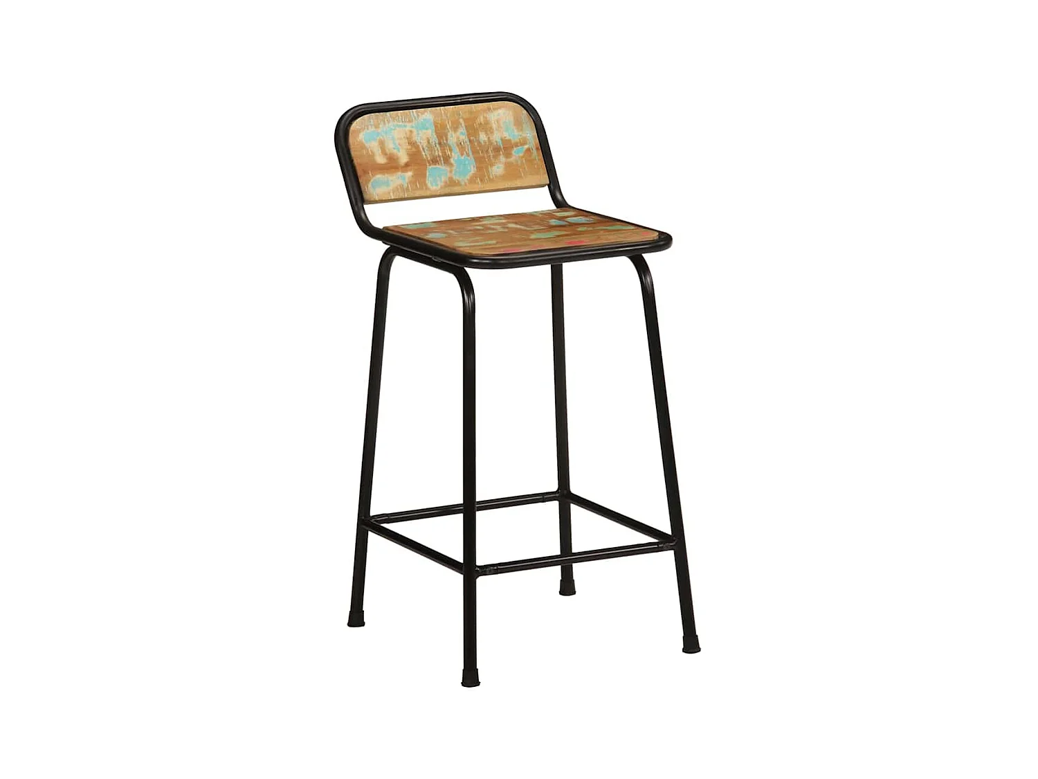 Barhocker 2 Stk. 46x35,5x80 cm Altholz Massivholz