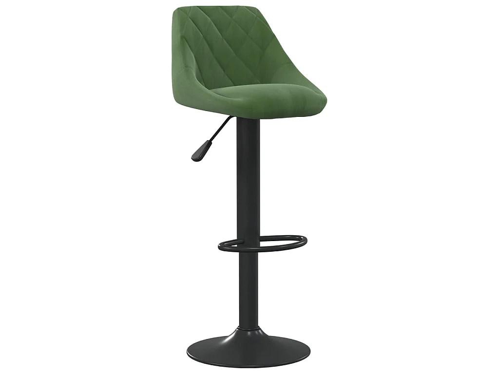 Tabouret de bar Vert foncé Velours