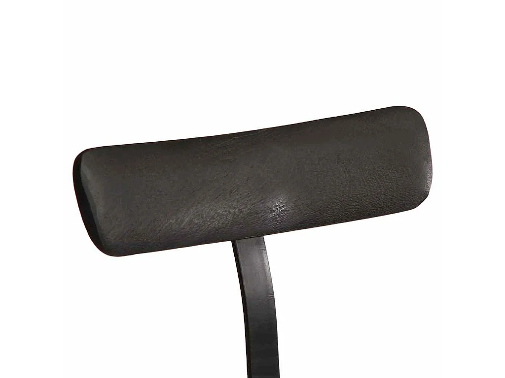 Tabourets de bar lot de 2 noir 49x43x103cm bois manguier massif