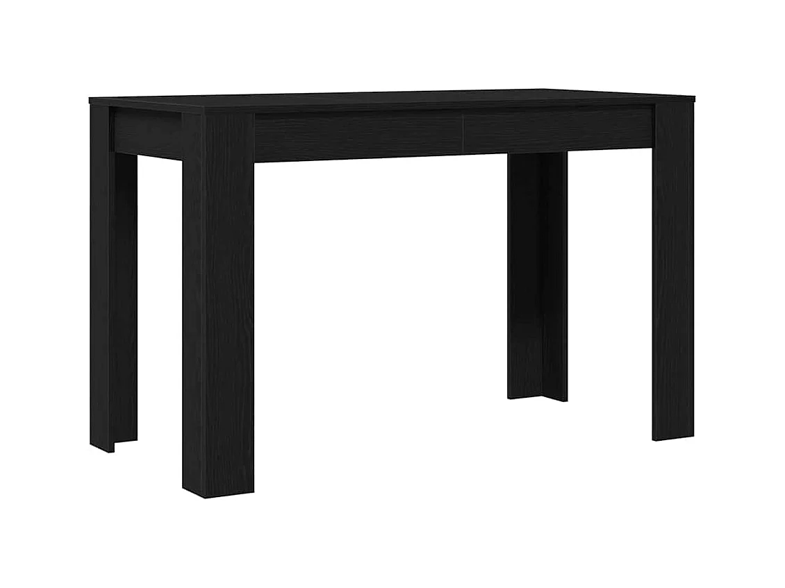 Tavolo da Pranzo Rovere Nero 120x60x76 cm Legno Multistrato