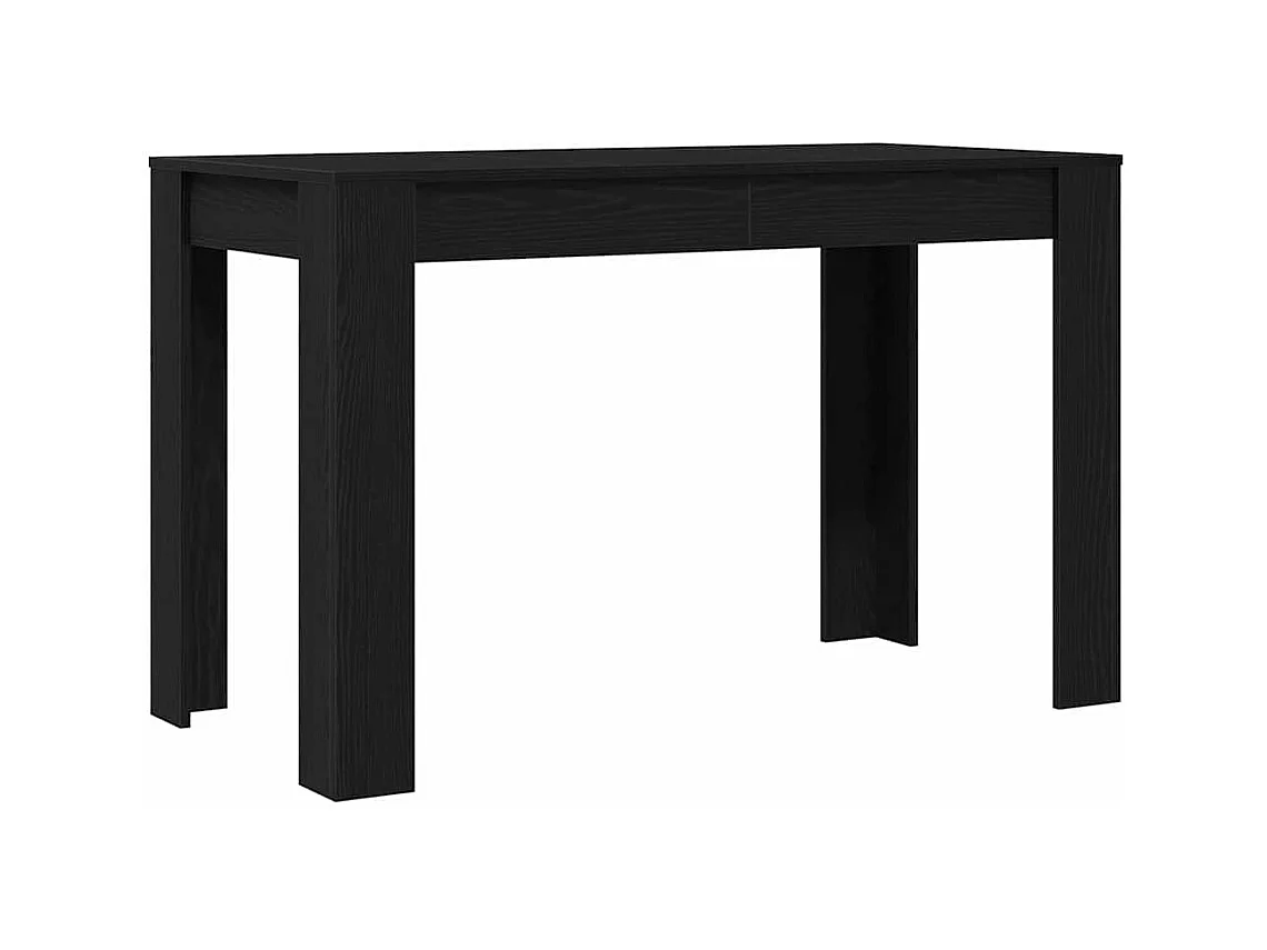 Tavolo da Pranzo Rovere Nero 120x60x76 cm Legno Multistrato