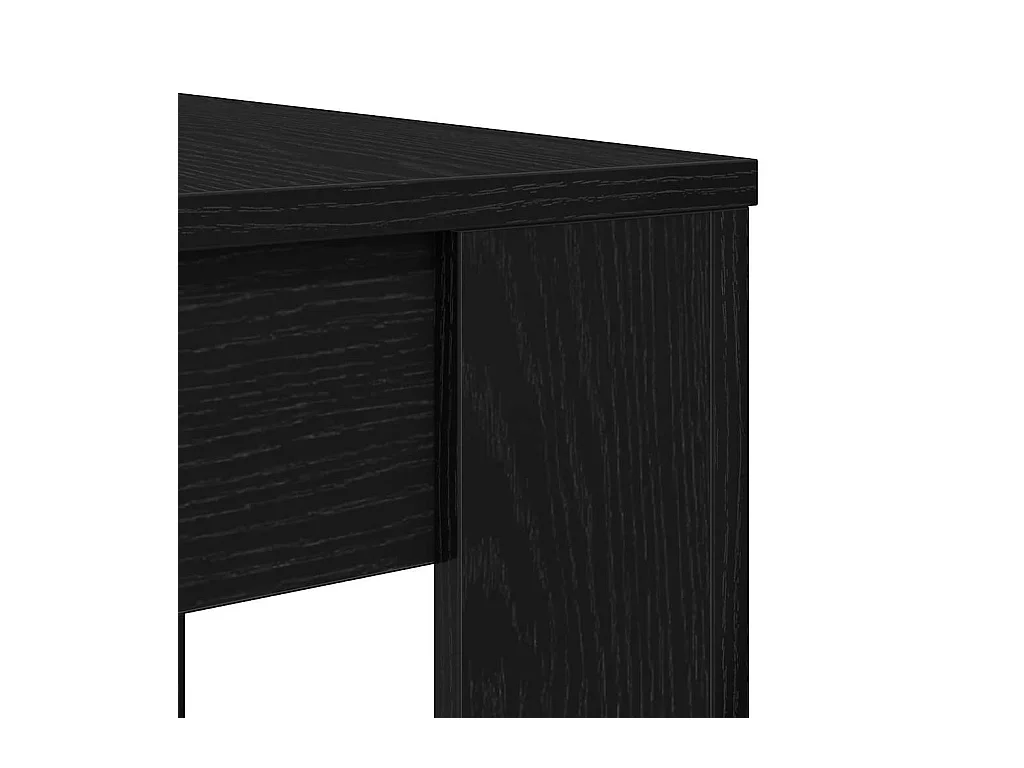 Tavolo da Pranzo Rovere Nero 120x60x76 cm Legno Multistrato