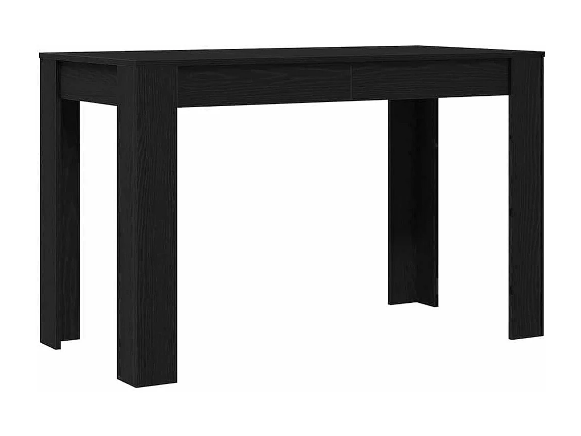 Table à dîner chêne noir 120x60x76 cm bois d'ingénierie