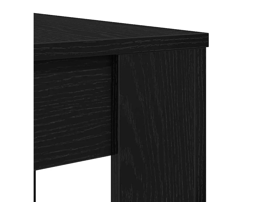 Table à dîner chêne noir 120x60x76 cm bois d'ingénierie