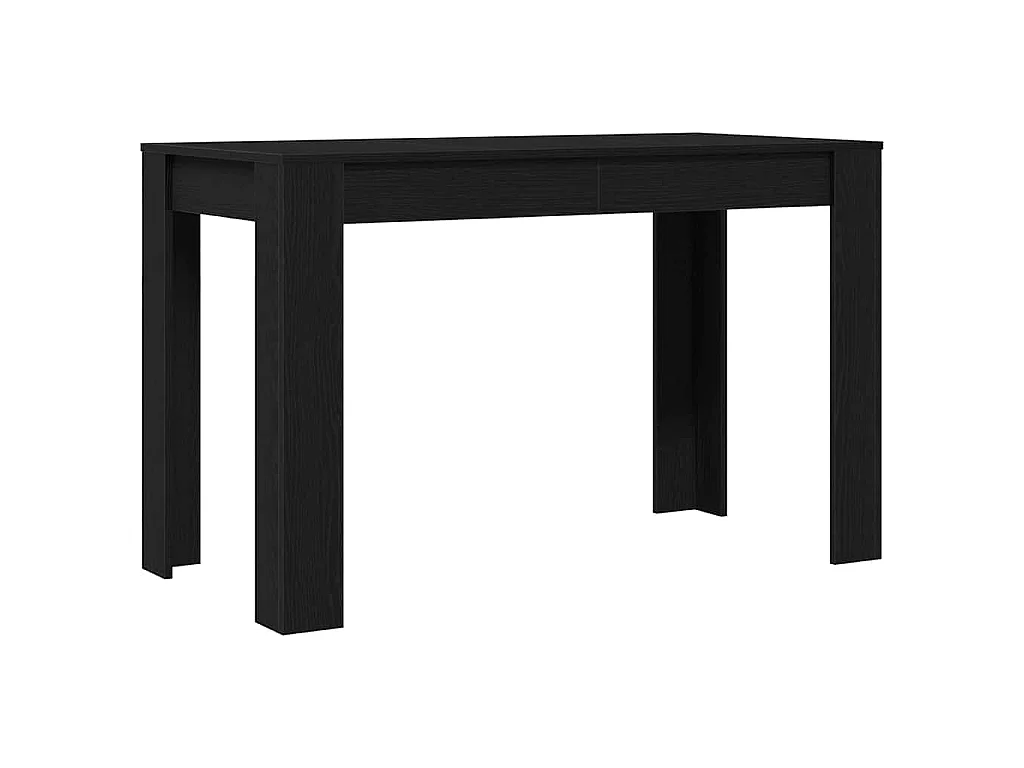 Table à dîner chêne noir 120x60x76 cm bois d'ingénierie