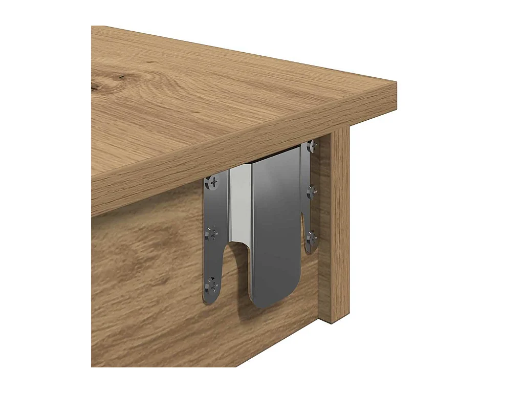 Wand-Bartisch Artisan-Eiche 102x45x103,5 cm Holzwerkstoff