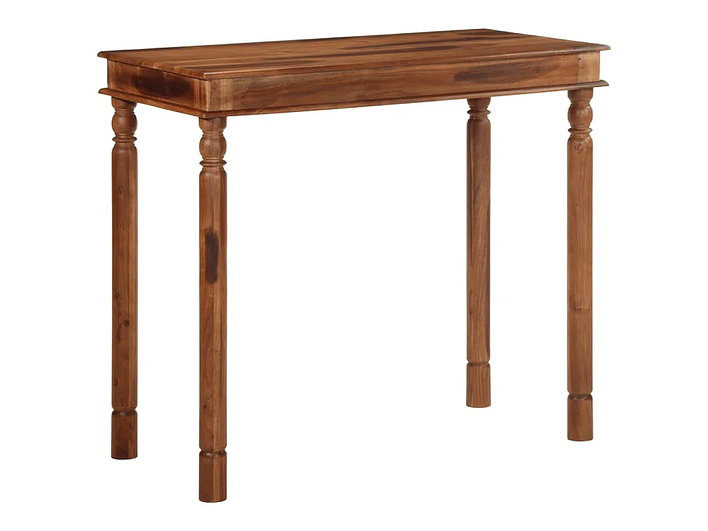 Tavolo da Bar 120x60x107 cm in Legno Massello di Acacia