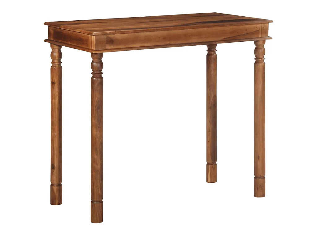 Table de bar 120x60x107 cm bois massif d'acacia