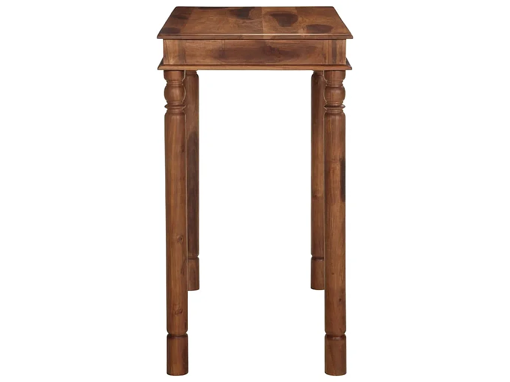 Table de bar 120x60x107 cm bois massif d'acacia