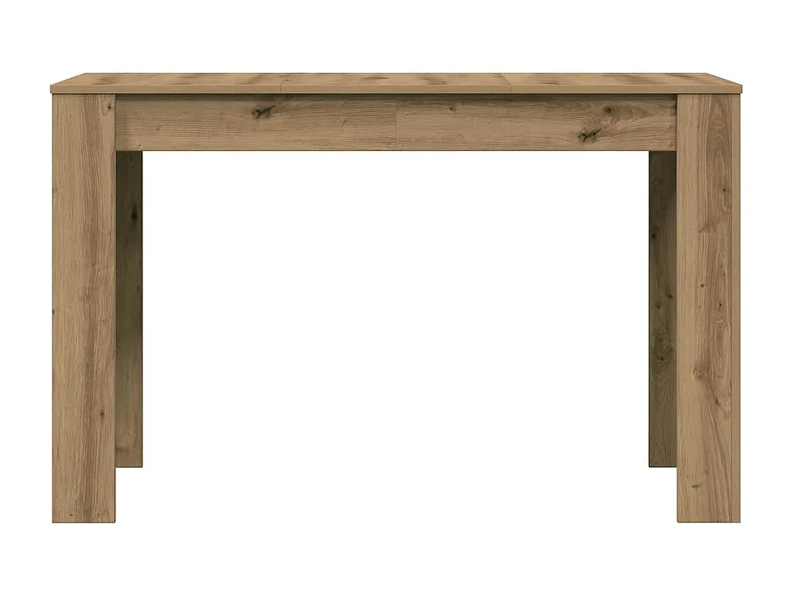 Table à manger chêne artisanal 120x60x76 cm bois d'ingénierie