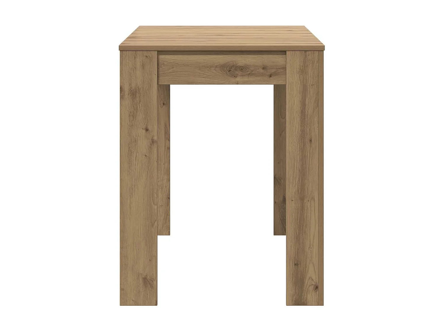 Table à manger chêne artisanal 120x60x76 cm bois d'ingénierie