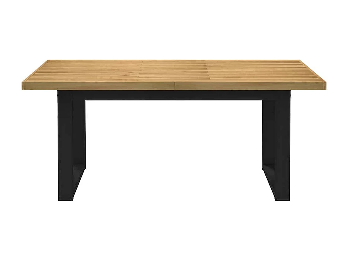 Esstisch NOAIN U-Form-Beine 180x90x75 cm Massivholz Kiefer