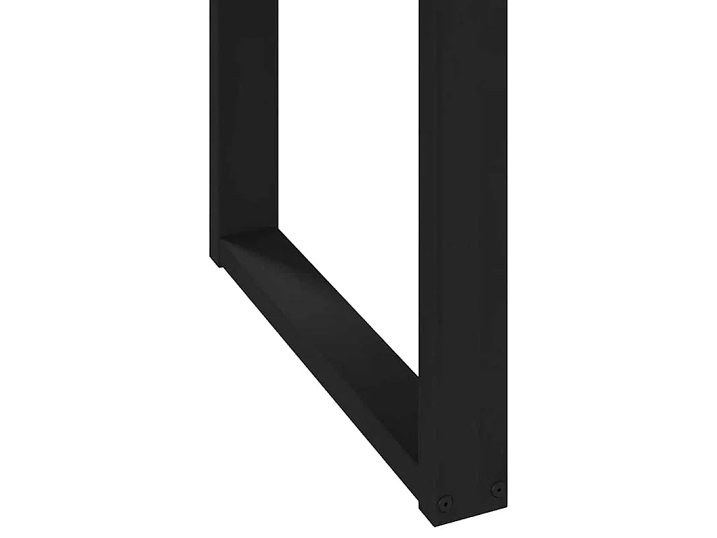 Eettafel NOAIN U-vormige poten 180x90x75 cm massief grenenhout