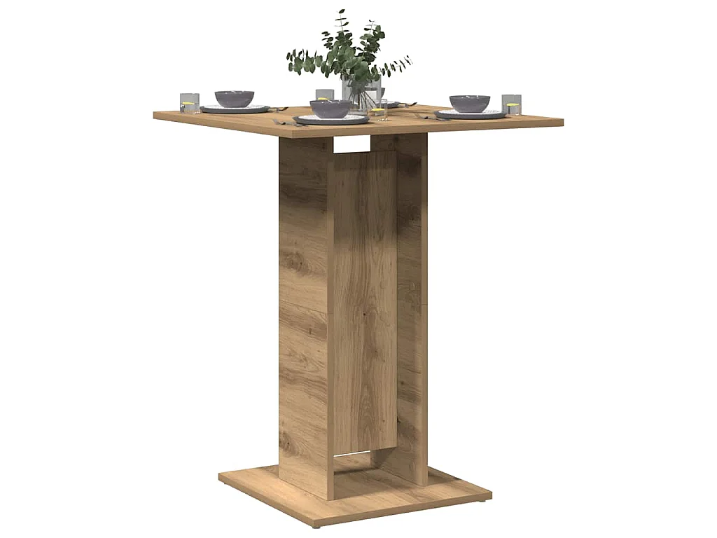 Bistrotisch Artisan-Eiche 60x60x75 cm Holzwerkstoff