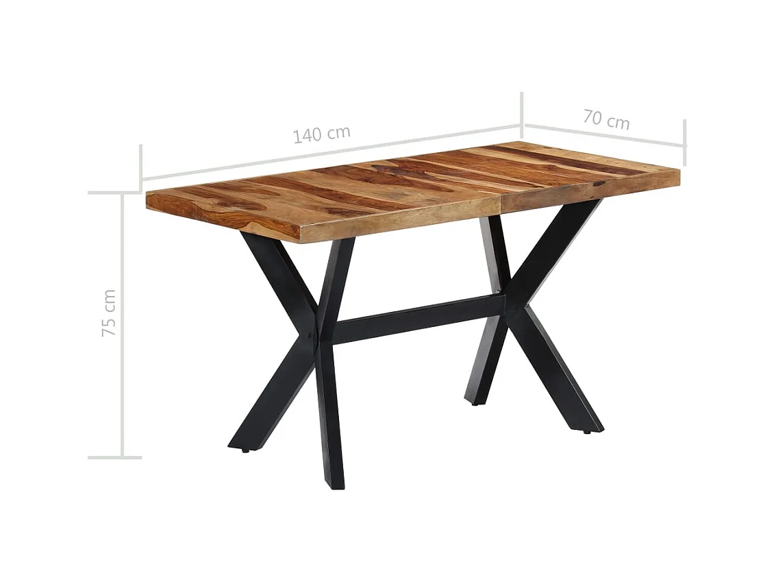 Table à manger 140x70x75 cm Bois massif