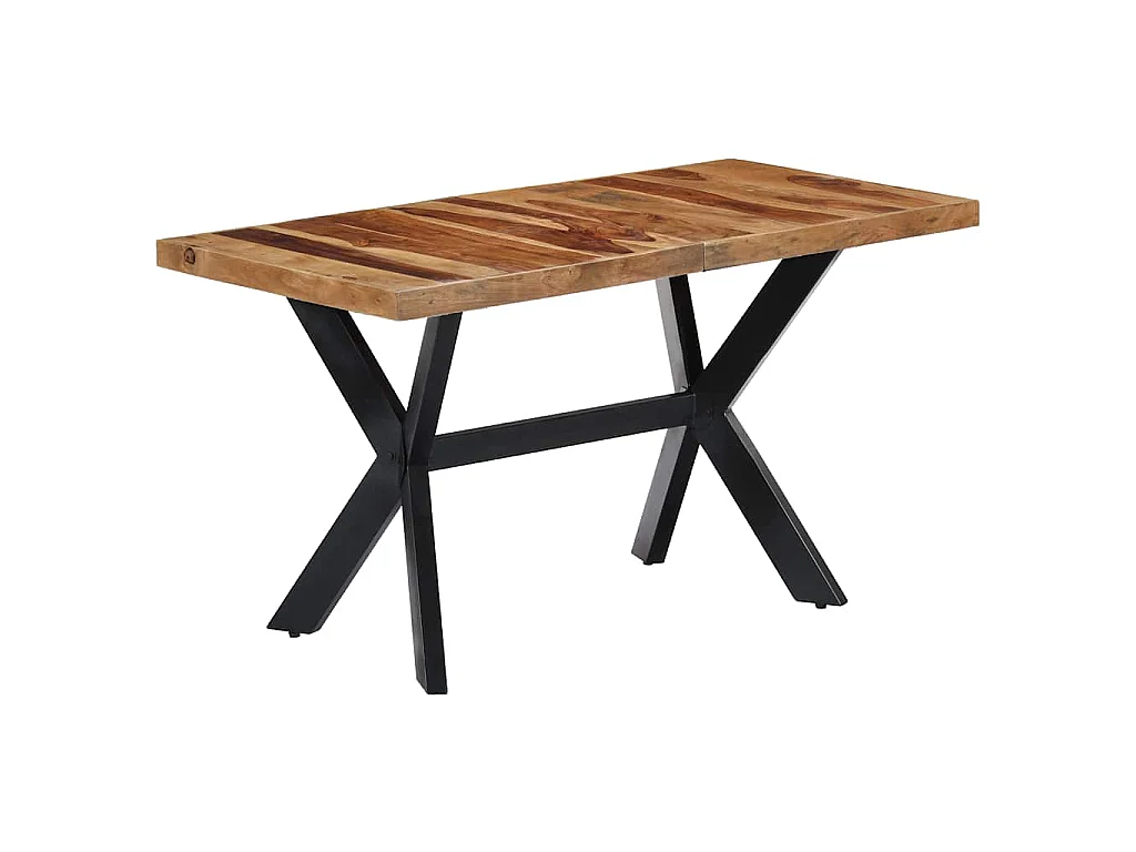 Tavolo da Pranzo 140x70x75 cm in Legno Massello di Acacia