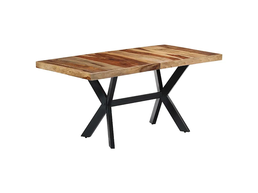 Tavolo da Pranzo 140x70x75 cm in Legno Massello di Acacia
