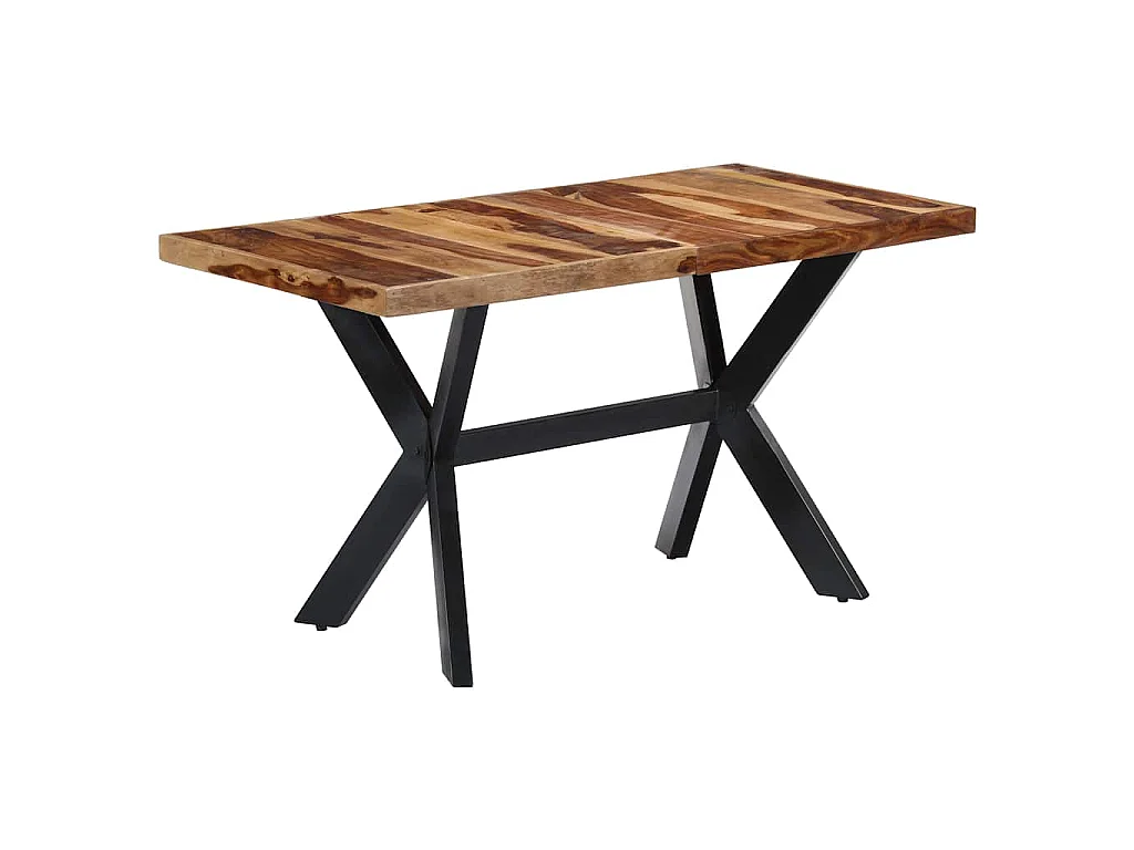 Tavolo da Pranzo 140x70x75 cm in Legno Massello di Acacia