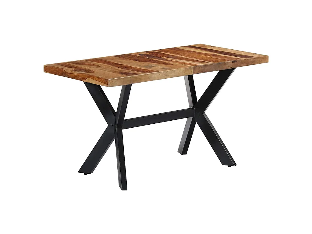 Tavolo da Pranzo 140x70x75 cm in Legno Massello di Acacia