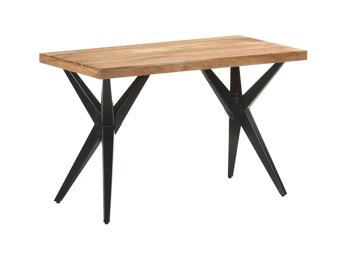 Table de salle à manger 120x60x76 cm Bois solide d'acacia