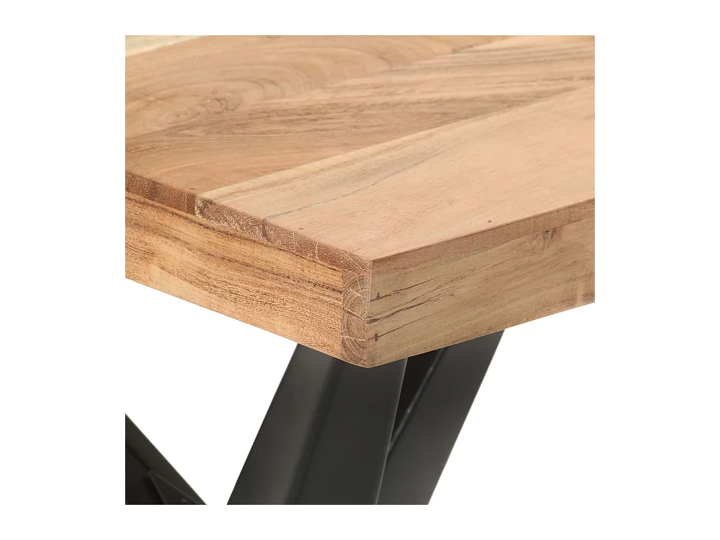 Table de salle à manger 120x60x76 cm Bois solide d'acacia