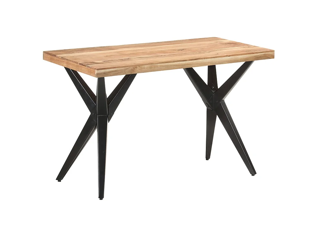 Table de salle à manger 120x60x76 cm Bois solide d'acacia