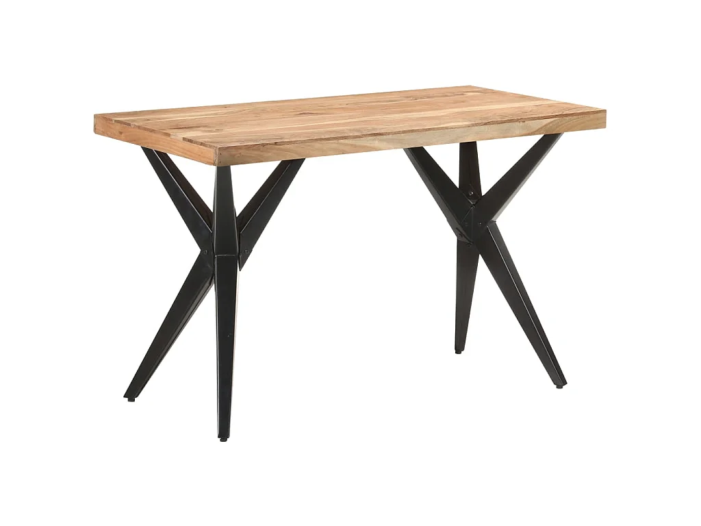Table de salle à manger 120x60x76 cm Bois solide d'acacia