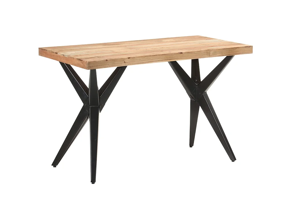 Table de salle à manger 120x60x76 cm Bois solide d'acacia