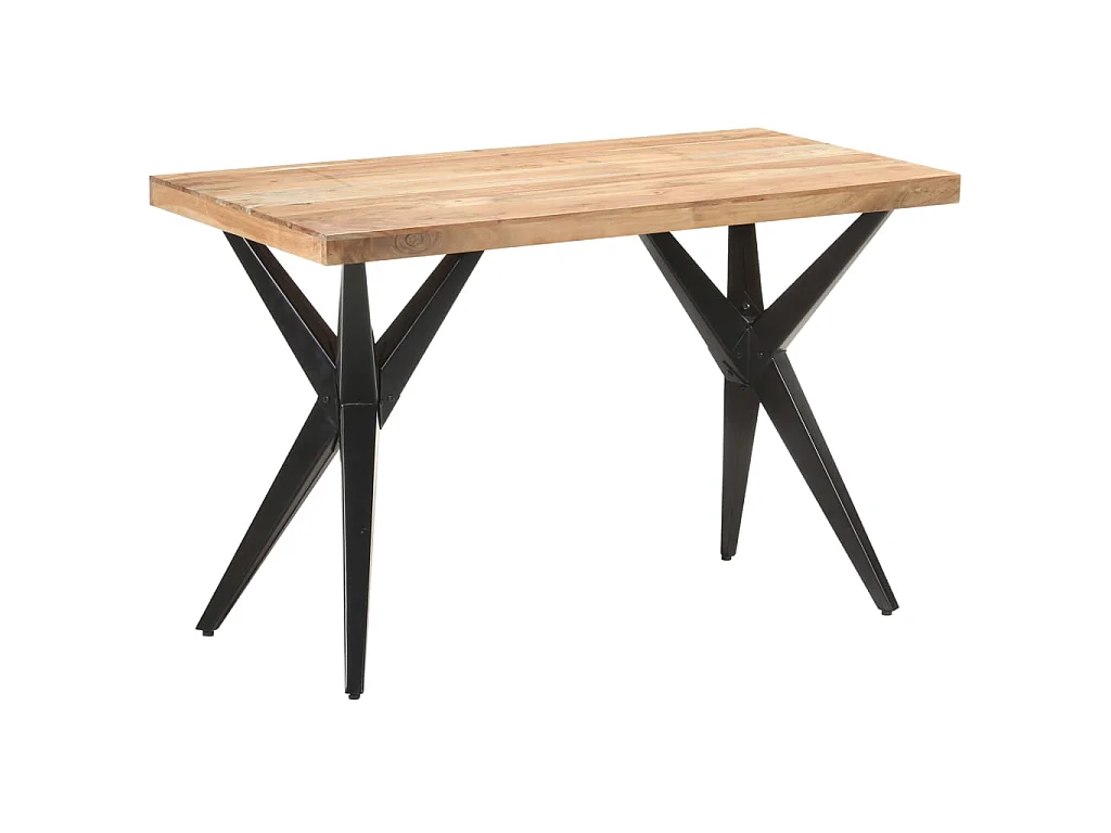 Table de salle à manger 120x60x76 cm Bois solide d'acacia