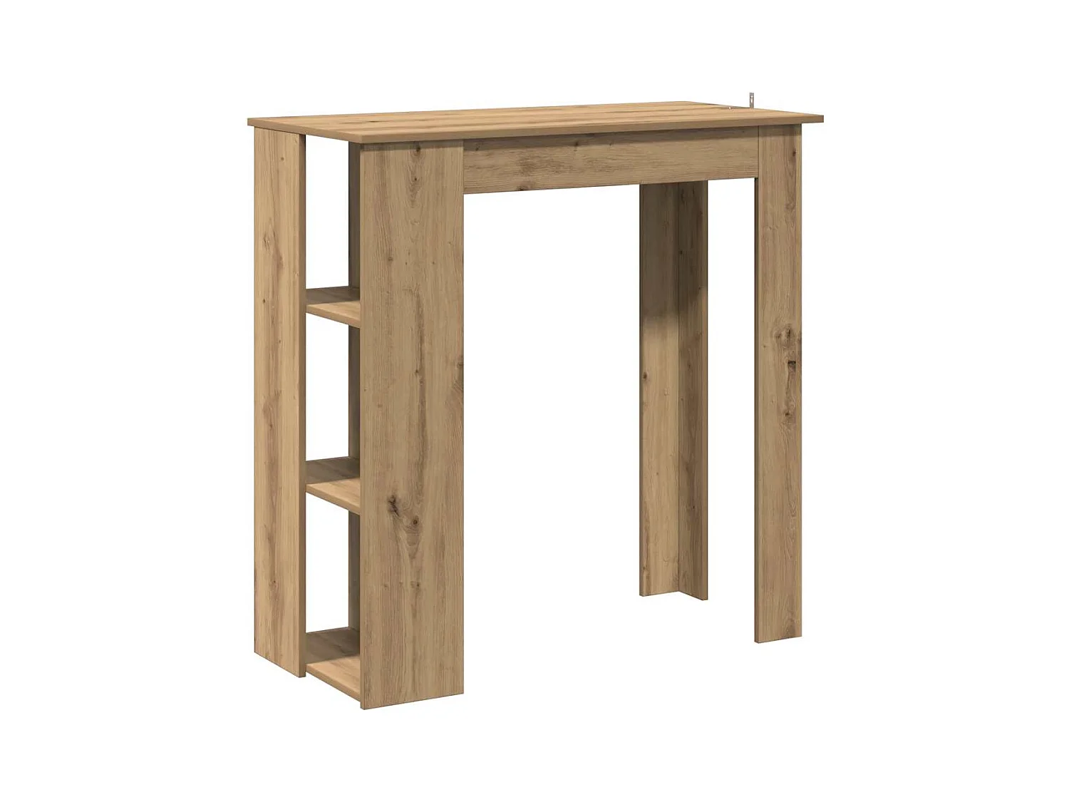 Tavolo Bar Ripiano Rovere Artigianale 102x50x103,5cm Truciolato