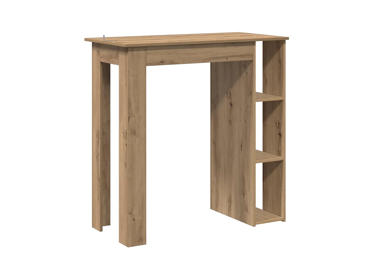 Tavolo Bar Ripiano Rovere Artigianale 102x50x103,5cm Truciolato