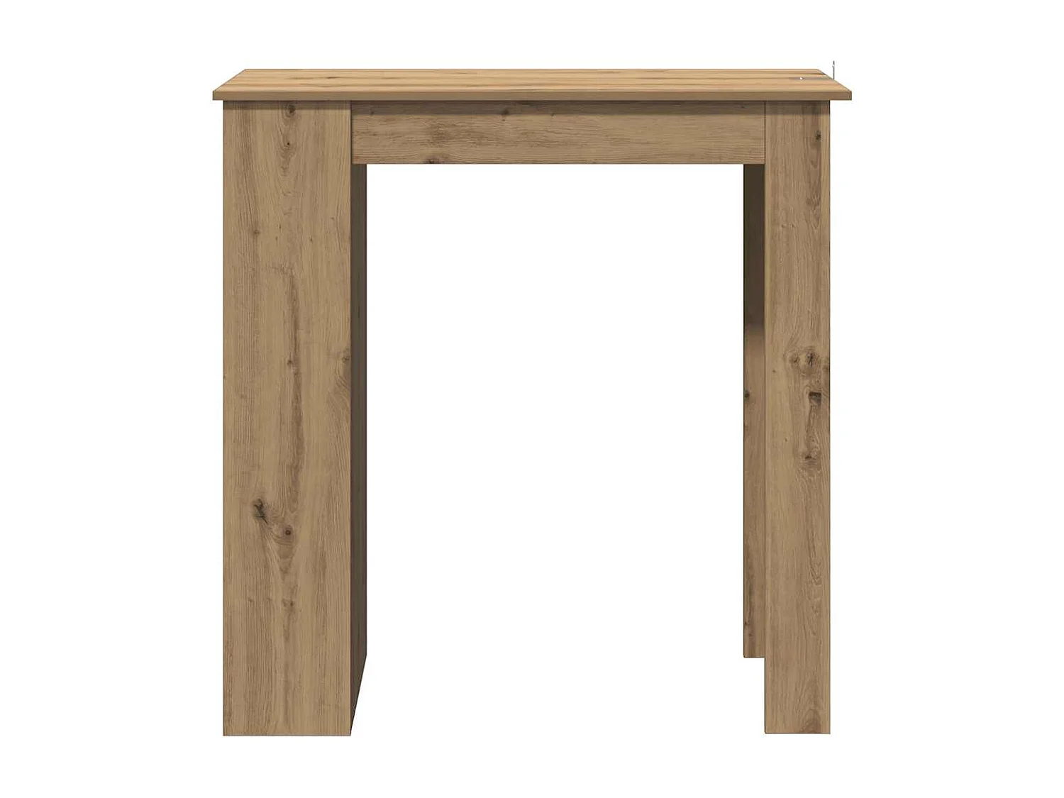Table de bar avec étagère chêne artisanal bois d'ingénierie