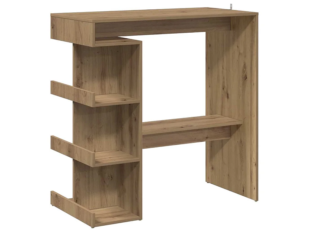 Bartisch mit Regal Artisan-Eiche 100x48x101,5 cm