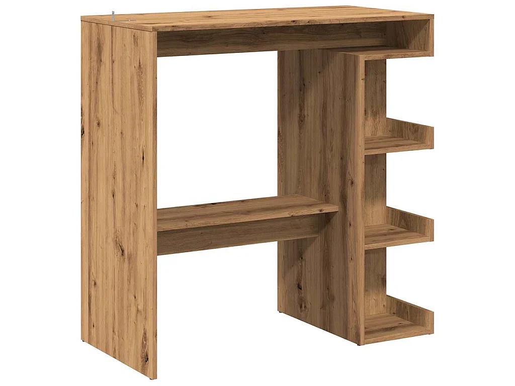Bartisch mit Regal Artisan-Eiche 100x48x101,5 cm