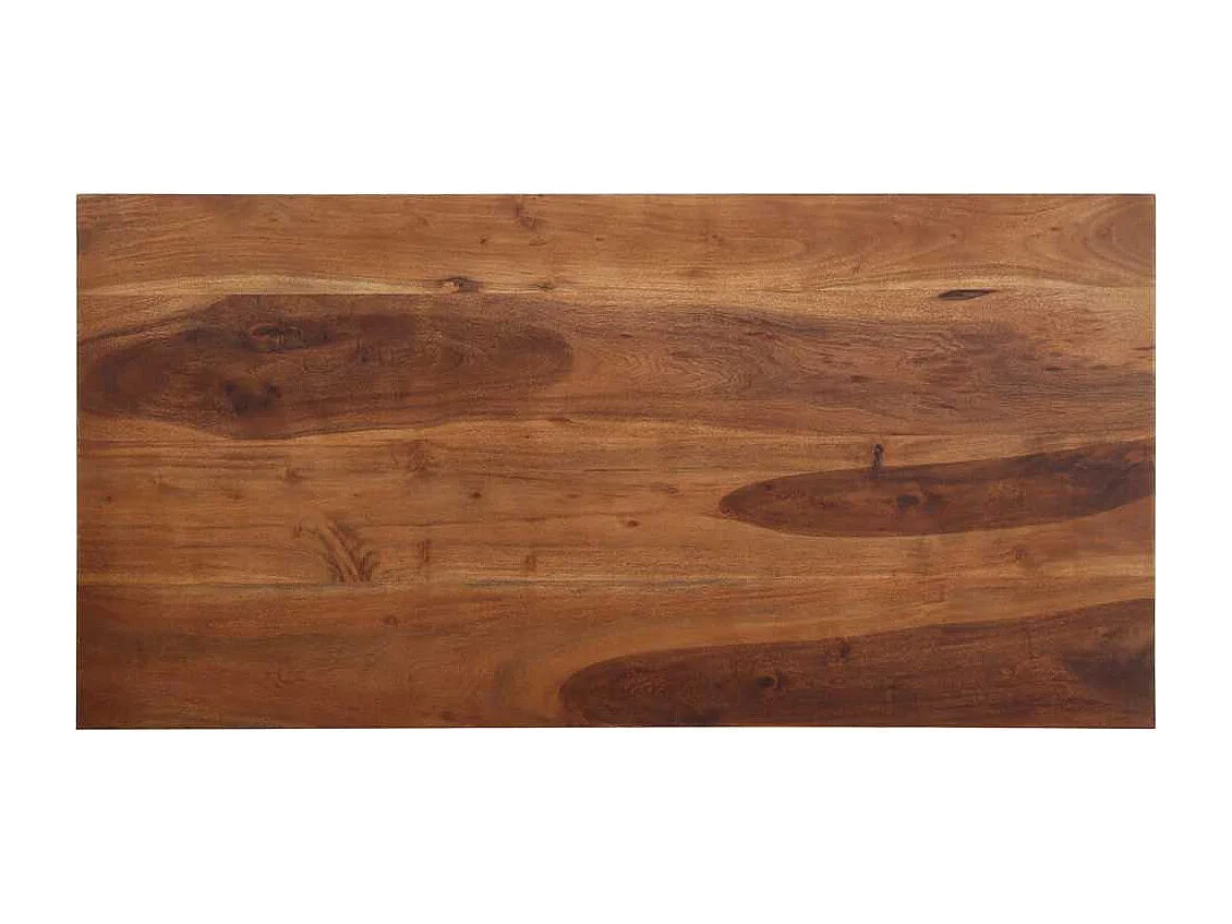Mesa de comedor madera maciza 120x60x76 cm acacia