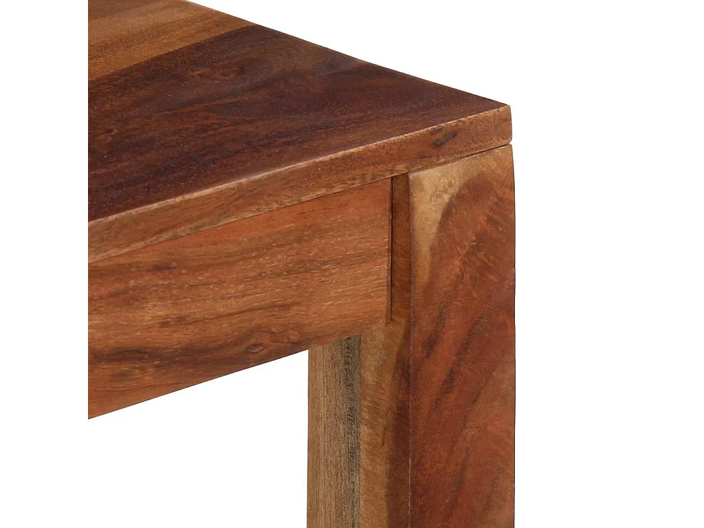 Mesa de comedor madera maciza 120x60x76 cm acacia
