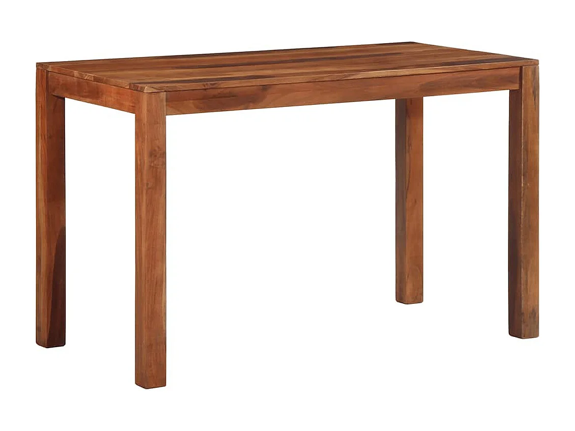 Mesa de comedor madera maciza 120x60x76 cm acacia