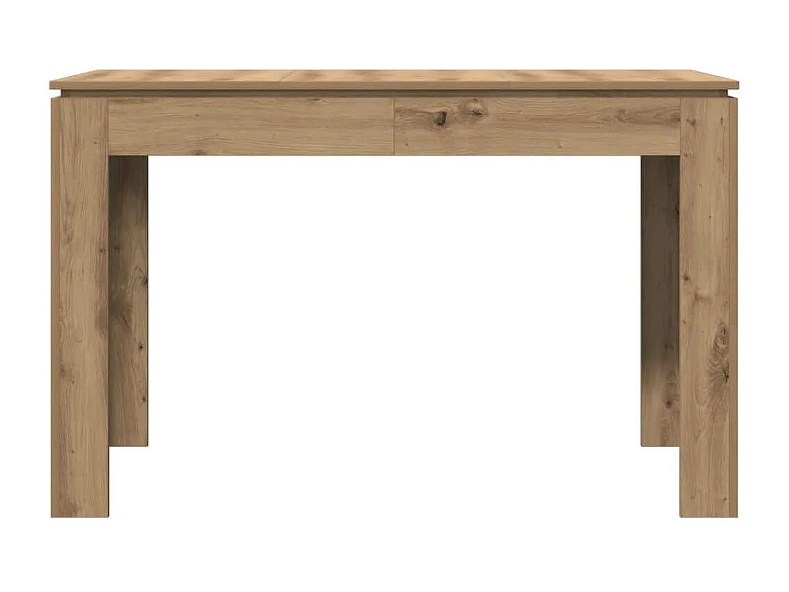 Table à manger chêne artisanal 120x60x76 cm bois d'ingénierie