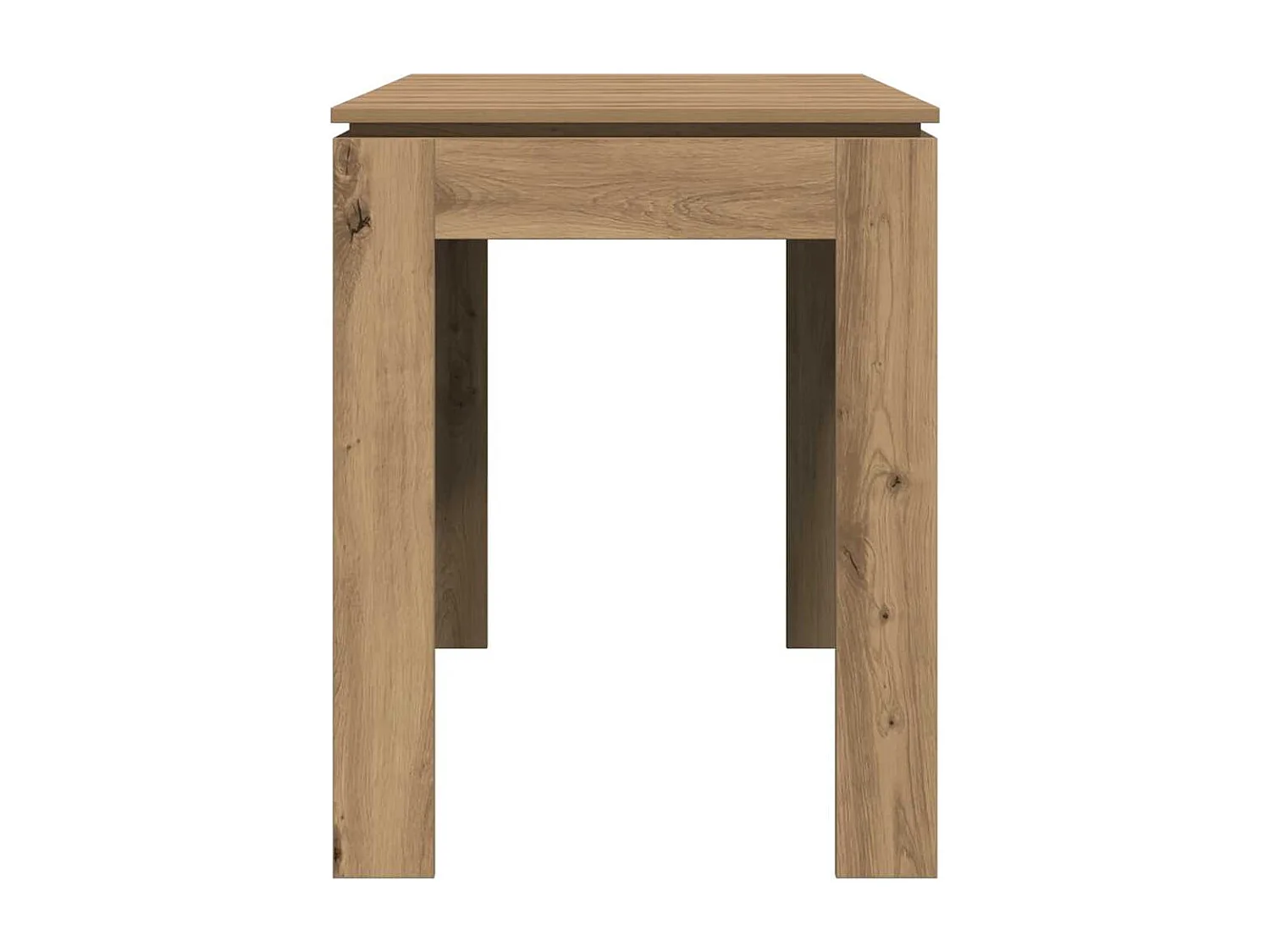 Table à manger chêne artisanal 120x60x76 cm bois d'ingénierie