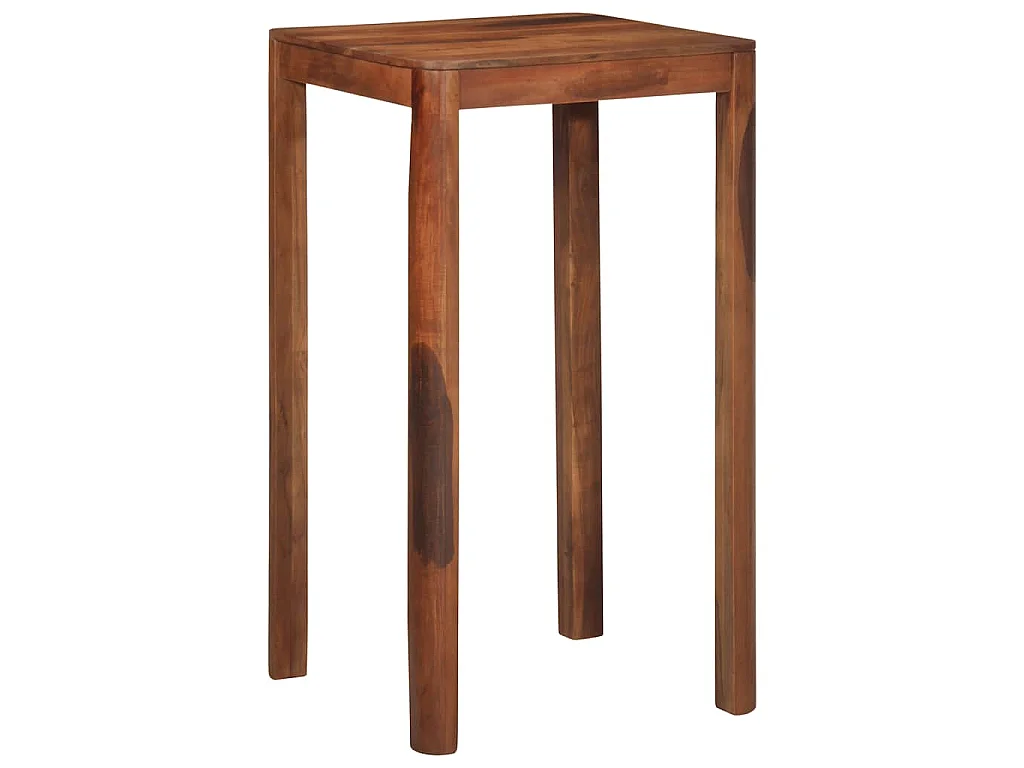 Tavolo da Bar 60x60x107 cm in Legno Massello di Acacia