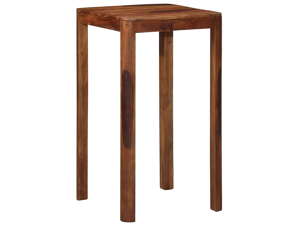 Table de bar 60 x 60 x 107 cm bois massif d'acacia