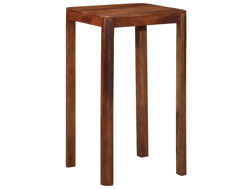Table de bar 60 x 60 x 107 cm bois massif d'acacia