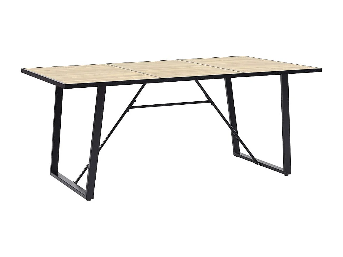 Table de salle à manger Chêne 200x100x75 cm MDF