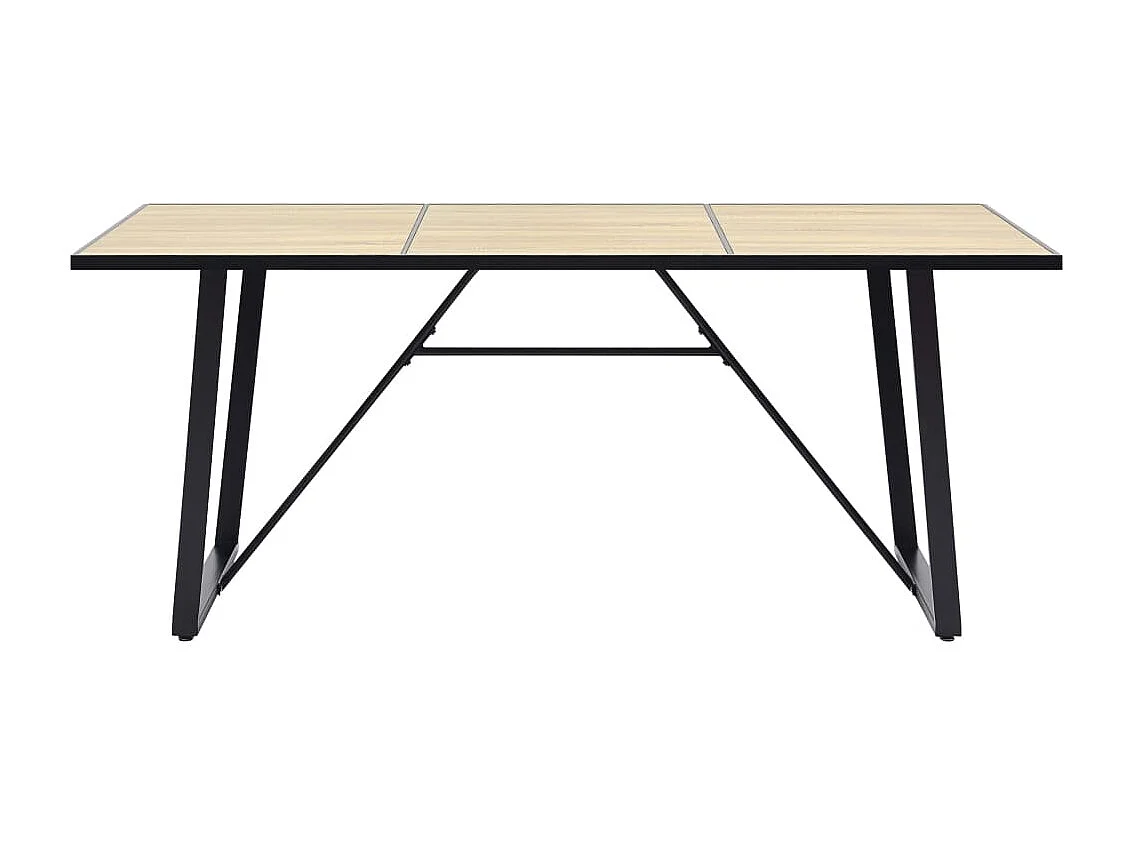 Table de salle à manger Chêne 200x100x75 cm MDF